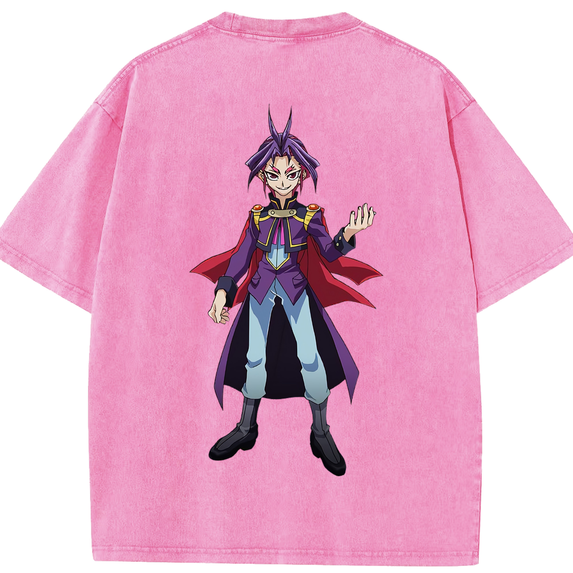 （画像用） 遊☆戯☆王 Yu-Gi-Oh! 綿100% ヴィンテージ風 半袖Tシャツ（背面プリント）